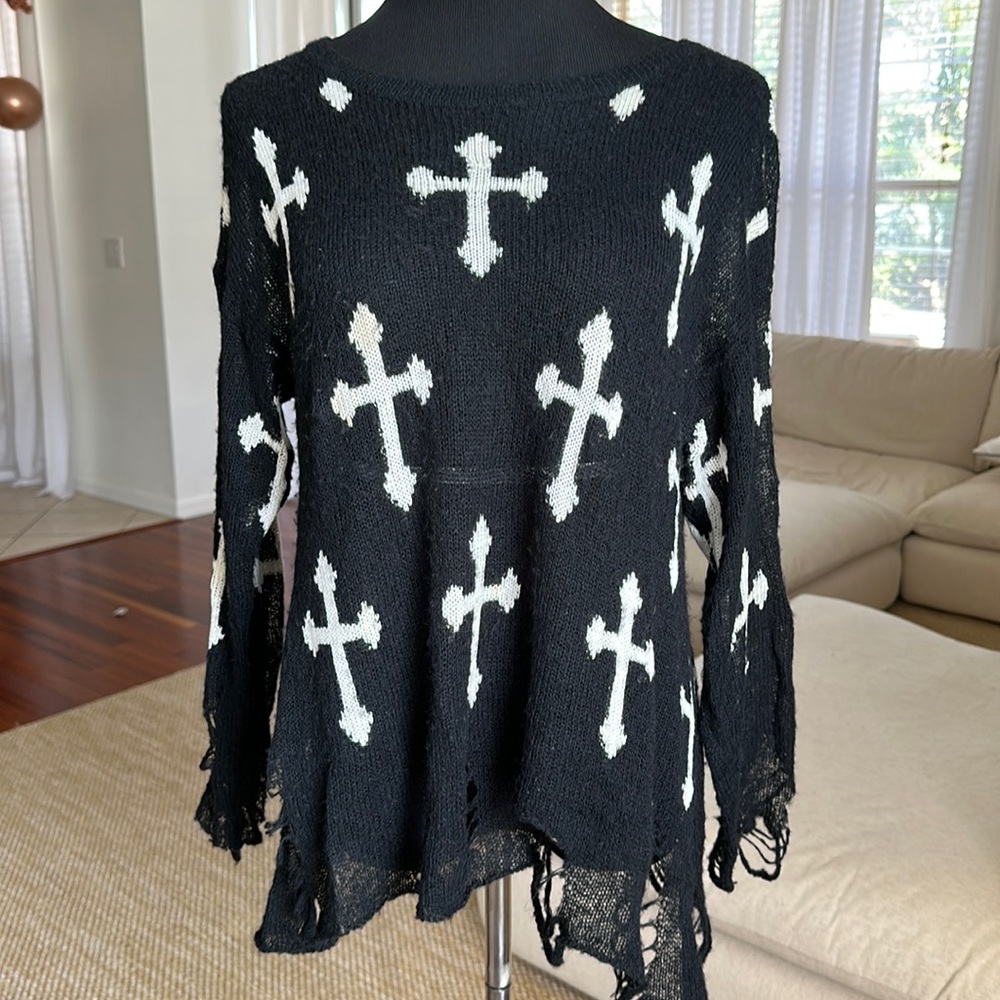 Wildfox Couture Cross Sweater